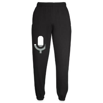 Mikrofon - Musik Sänger Karaoke Gesang Bühne - Unisex Jogginghose - Schwarz - Vorne - AI Model Female 172 light (172cm)