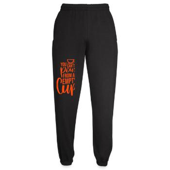 On ne peut pas verser dans un gobelet vide Soins personnels - Pantalon de jogging unisexe - noir - Devant - AI Model Female 172 light (172cm)