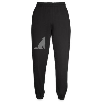 Wolf's Silhouette Moonlight - Unisex Joggers - black - Front - AI Model Female 172 light (172cm)