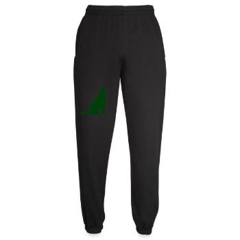 Wolfs Silhouette Mondschein - Unisex Jogginghose - Schwarz - Vorne - AI Model Female 172 light (172cm)
