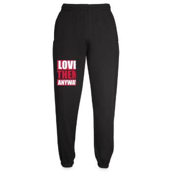Love Them Anyway Inspirierend Bedingungslose Liebe - Unisex Jogginghose - Schwarz - Vorne - AI Model Female 172 light (172cm)