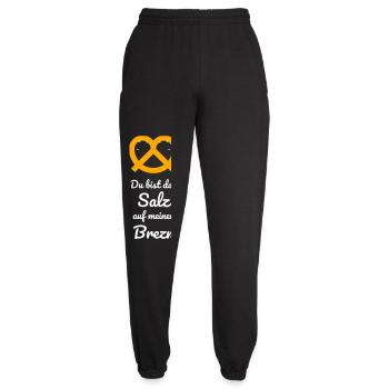 Du bist das Salz auf meiner Brezn Volksfest Paar - Unisex Jogginghose - Schwarz - Vorne - AI Model Female 172 light (172cm)