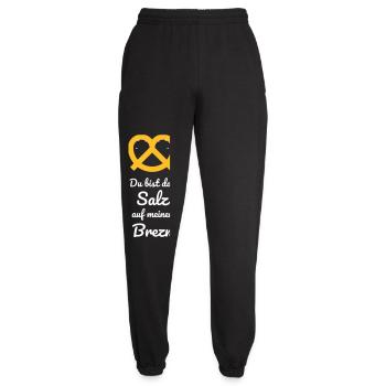 Du bist das Salz auf meiner Brezn Volksfest Paar - Unisex Jogginghose - Schwarz - Vorne - AI Model Female 172 light (172cm)