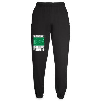 Welchen Teil Nicht Verstanden Fußball Humor Taktik - Unisex Jogginghose - Schwarz - Vorne - AI Model Female 172 light (172cm)