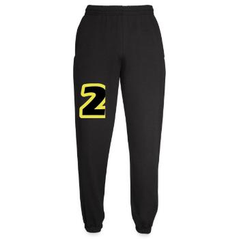 2 Number symbol - Unisex Joggers - black - Front - AI Model Female 172 light (172cm)