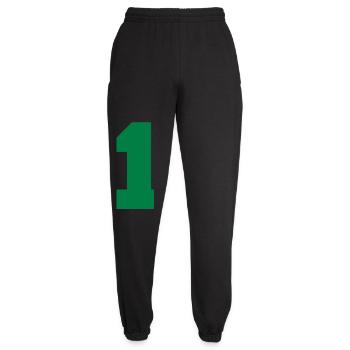 Graphique d’un seul chiffre - Pantalon de jogging unisexe - noir - Devant - AI Model Female 172 light (172cm)