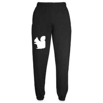 Rosa Eichhörnchen Silhouette - Unisex Jogginghose - Schwarz - Vorne - AI Model Female 172 light (172cm)
