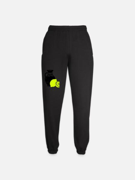 Citrus vase contrast print - Unisex Joggers - black