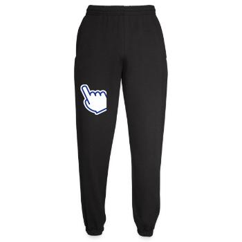 Fingerklick-Symbol für digitale Schnittstelle D - Unisex Jogginghose - Schwarz - Vorne - AI Model Female 172 light (172cm)