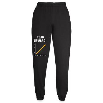 Team Upwards (Success / Progress / NEG Gold 2C) - Unisex Joggers - black - Front - AI Model Female 172 light (172cm)