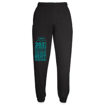 Legenden gehen 2027 in Rente - Unisex Jogginghose - Schwarz - Vorne - AI Model Female 172 light (172cm)