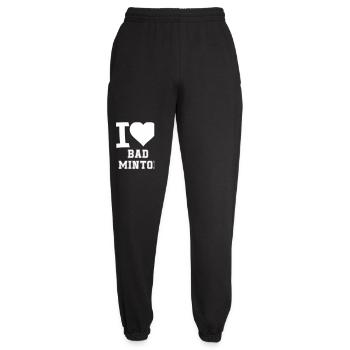 Ich liebe Badminton Herz - Unisex Jogginghose - Schwarz - Vorne - AI Model Female 172 light (172cm)