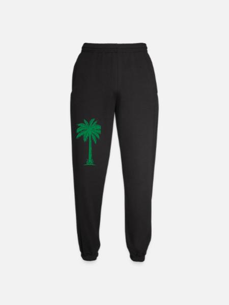 Grüne Palmen Silhouette - Unisex Jogginghose - Schwarz