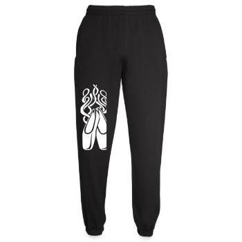 Symbole de ballerine des chaussures de ballet - Pantalon de jogging unisexe - noir - Devant - AI Model Female 172 light (172cm)