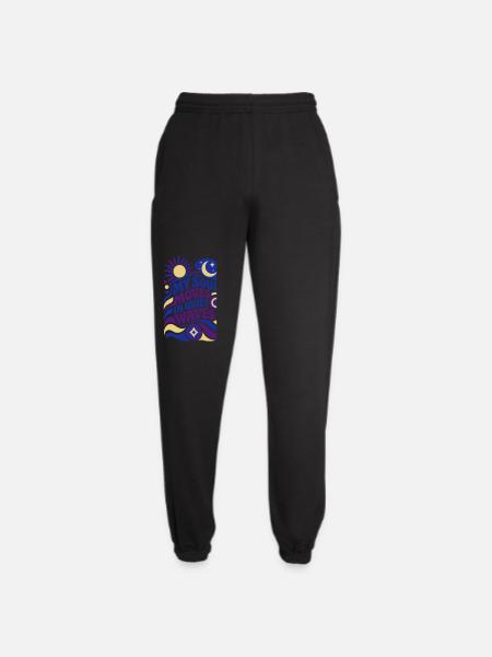 My soul moves in quiet waves - Unisex Jogginghose - Schwarz