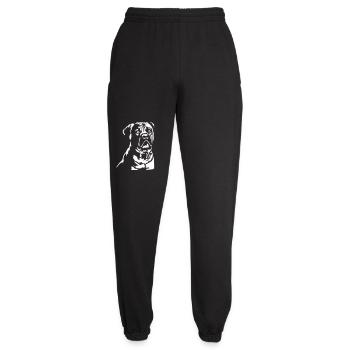 Boerboel Kopf "Black Edition" - Unisex Jogginghose - Schwarz - Vorne - AI Model Female 172 light (172cm)
