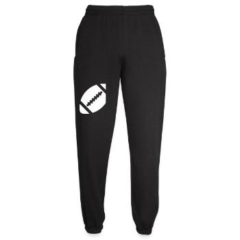 Vintage Football Naht Logo - Unisex Jogginghose - Schwarz - Vorne - AI Model Female 172 light (172cm)