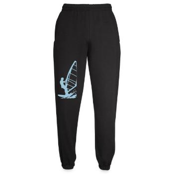 Windsurfer Silhouette im Meer - Unisex Jogginghose - Schwarz - Vorne - AI Model Female 172 light (172cm)