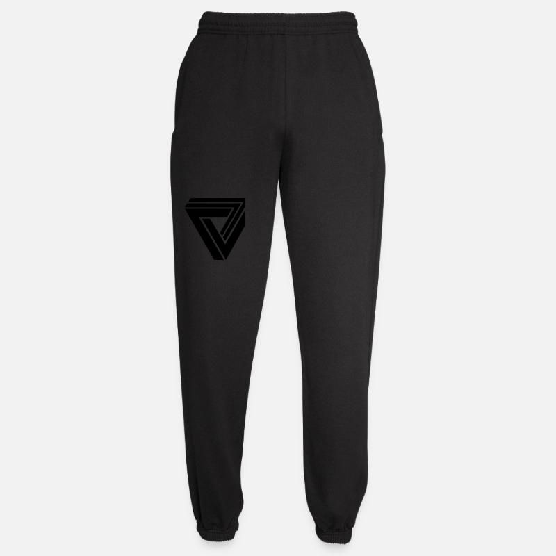 triangle 3d - Pantalon de jogging unisexe - noir