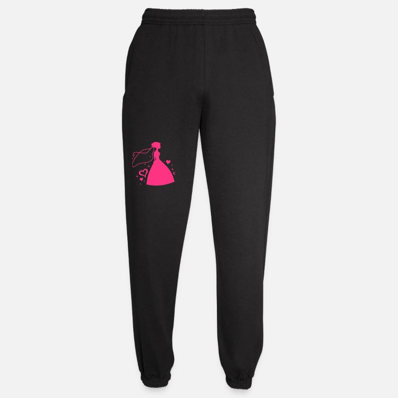 herzen braut hochzeit - Unisex Jogginghose - Schwarz