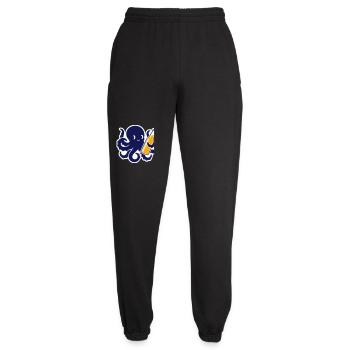 Oktopus mit Bierflasche Fun Style - Unisex Jogginghose - Schwarz - Vorne - AI Model Female 172 light (172cm)