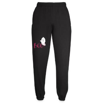 Boo – Lustiges Geist Halloween Design - Unisex Jogginghose - Schwarz - Vorne - AI Model Female 172 light (172cm)
