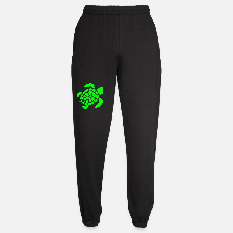 Turtle Logo Turtle Shell Pattern Icon - Unisex Joggers - black