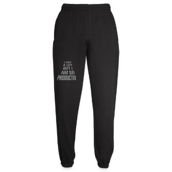 Je pleure beaucoup mais je suis tellement productif, émotions drôles - Pantalon de jogging unisexe - noir - Devant - AI Model Female 172 light (172cm)