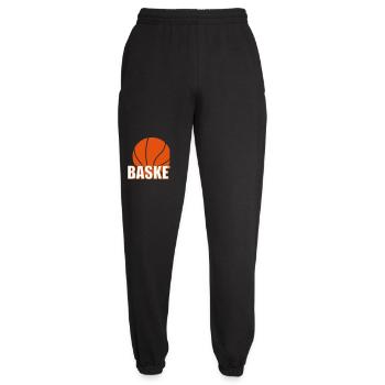 Basketball / Basketball / Basktet-Ball / Sport - Unisex Jogginghose - Schwarz - Vorne - AI Model Female 172 light (172cm)