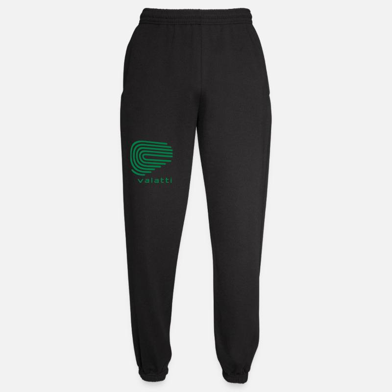 Valatti Green Wave Line Abstract - Unisex Jogginghose - Schwarz