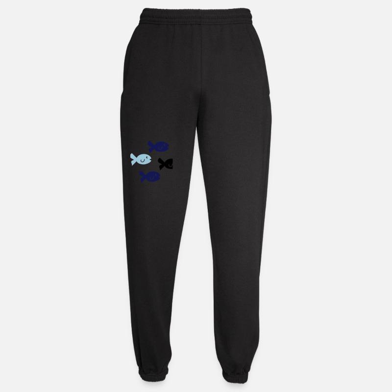 Fische Silhouette - Unisex Jogginghose - Schwarz