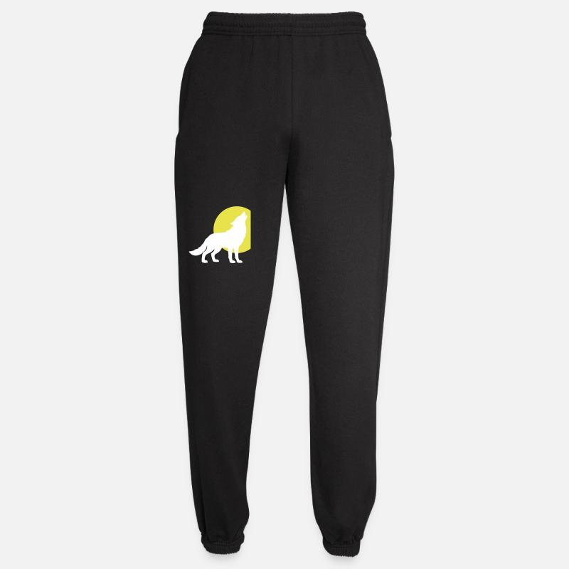 Wolf Silhouette - Unisex Jogginghose - Schwarz