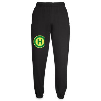 Costume d’arrêt de bus Panneaux de signalisation Carnaval de bus - Pantalon de jogging unisexe - noir - Devant - AI Model Female 172 light (172cm)