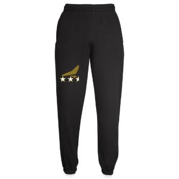 Insigne Deltaplane Or et Étoiles - Pantalon de jogging unisexe - noir - Devant - AI Model Female 172 light (172cm)