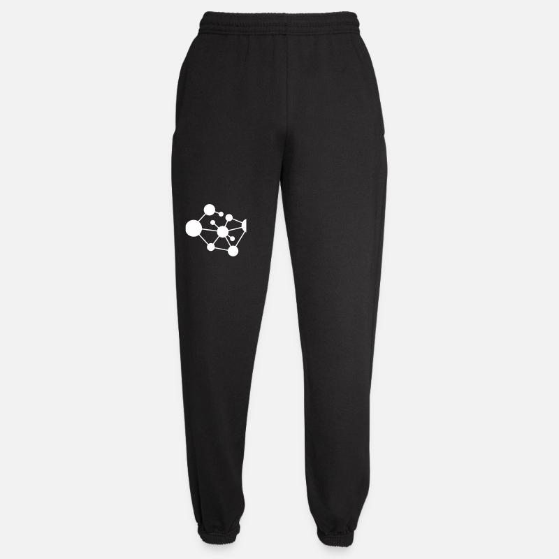 Molecule Network Connection - Unisex Joggers - black