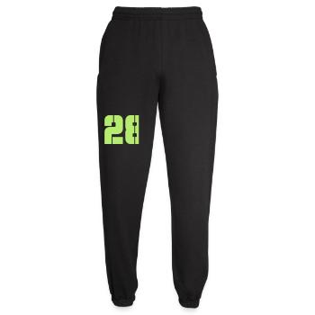 28 - Unisex Jogginghose - Schwarz - Vorne - AI Model Female 172 light (172cm)