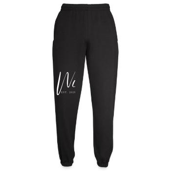 Wife Est. 2025 Just Married Honeymoon Wedding - Unisex Joggers - black - Front - AI Model Female 172 light (172cm)
