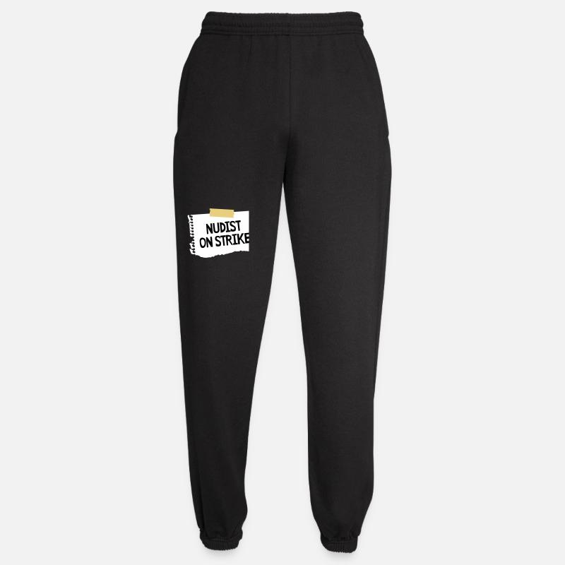 Nudist on strike - Unisex Jogginghose - Schwarz