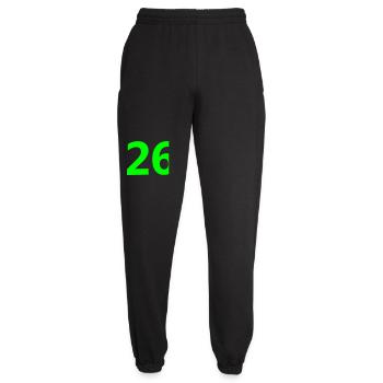 26 - Unisex Joggers - black - Front - AI Model Female 172 light (172cm)