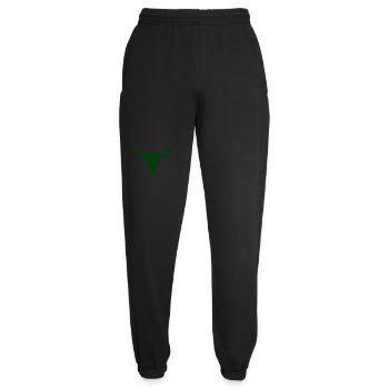 Bull Longhorn Skull Motif - Unisex Joggers - black - Front - AI Model Female 172 light (172cm)