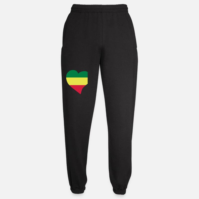 Rasta heart - Unisex Joggers - black