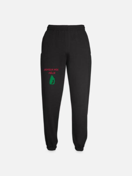 Joyeux Noël Félix / Le Père Noël est une ordure - Pantalon de jogging unisexe - noir