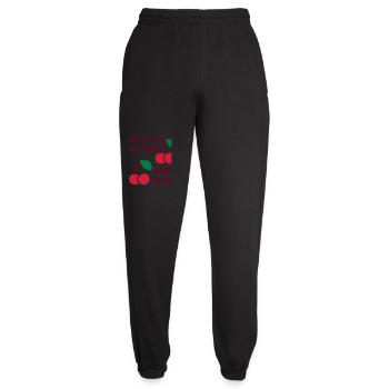 Avec moi, ce n’est pas bon de manger des cerises - Pantalon de jogging unisexe - noir - Devant - AI Model Female 172 light (172cm)