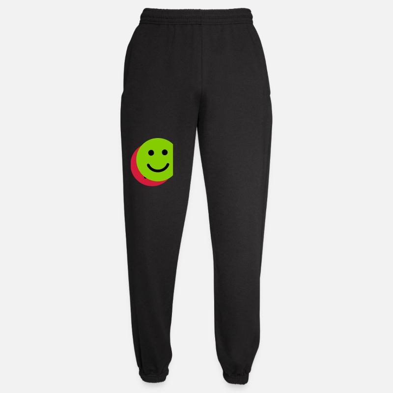 Face superposée vert-rouge - Pantalon de jogging unisexe - noir
