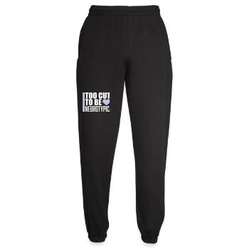 Too Cute To Be Neurotypical Lustig Autismus Logo - Unisex Jogginghose - Schwarz - Vorne - AI Model Female 172 light (172cm)
