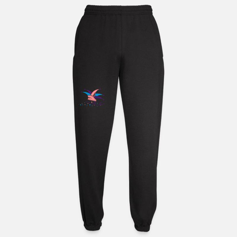 Carnival, jester cap, streamers - Unisex Joggers - black
