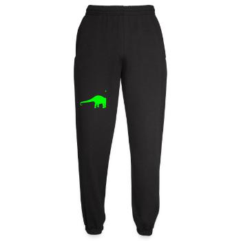 Neon Dino Silhouette - Unisex Jogginghose - Schwarz - Vorne - AI Model Female 172 light (172cm)