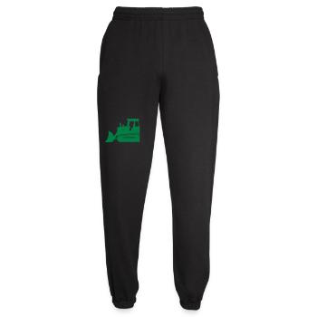 Silhouette du bulldozer vert - Pantalon de jogging unisexe - noir - Devant - AI Model Female 172 light (172cm)
