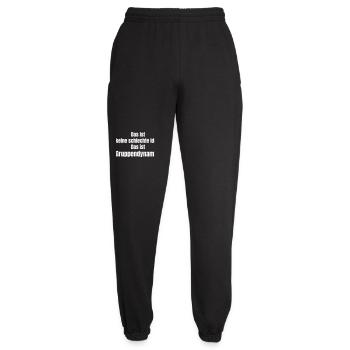 Group Dynamics Saying Shirt - Unisex Joggers - black - Front - AI Model Female 172 light (172cm)