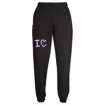 Ich liebe Herz-Silhouette - Unisex Jogginghose - Schwarz - Vorne - AI Model Female 172 light (172cm)